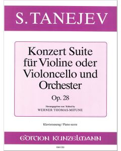 Konzert-Suite op. 28 für Violine (Violoncello) und Orchester