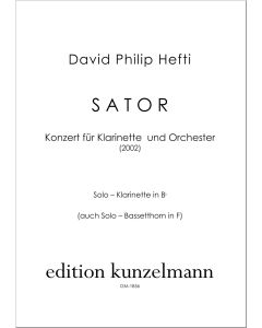 SATOR, Konzert für Klarinette und Orchester