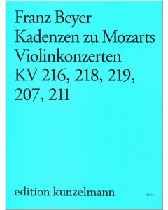 Kadenzen zu Mozarts Violinkonzerten