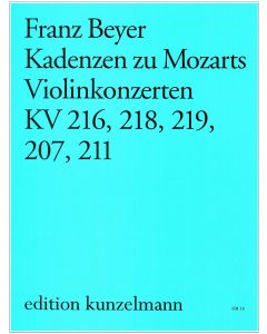 Cadenzas to Mozart's violin concertos