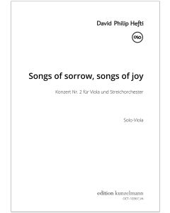 Songs of sorrow, songs of joy