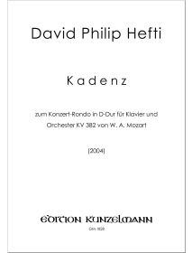 Kadenz zum Konzertrondo für Klavier und Orchester KV 382 von W. A. Mozart