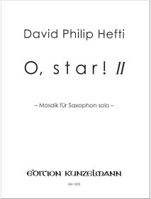O, Star! II, Mosaik für Saxophon solo