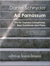 Ad Parnassum, Trio for soprano saxophone, bass trombone and piano
