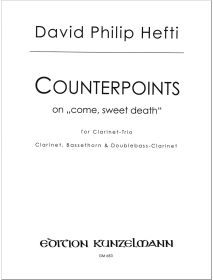 Counterpoints, for clarinet trio
